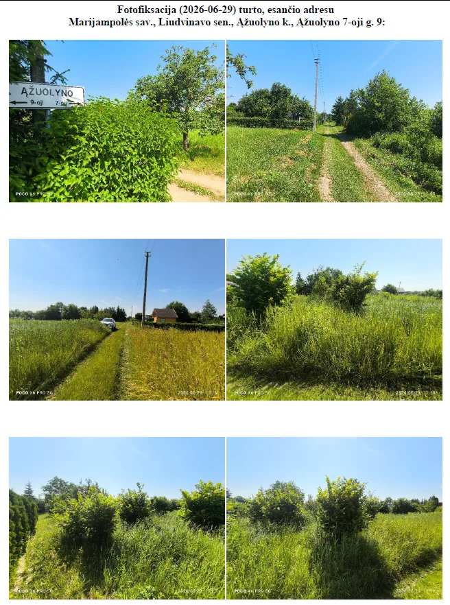 6,04 a mėgėjų sodo žemės sklypas Ąžuolyno kaime