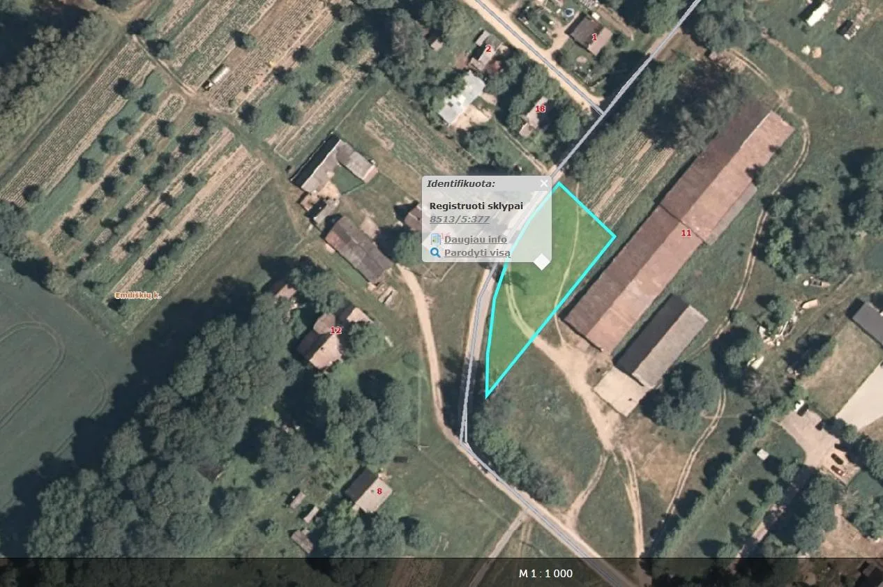 Parduodamos 1/6 dalys keturiuose žemės ūkio paskirties sklypuose Šalčininkų rajone