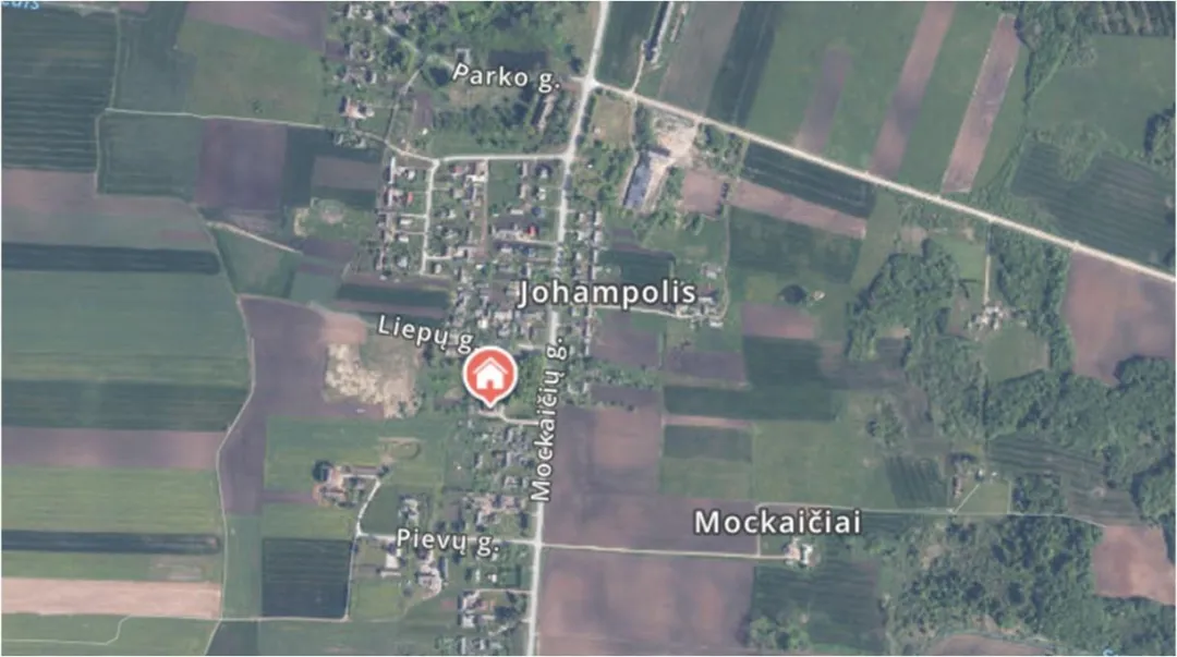 Kitas nekilnojamasis turtas su butu, žemės sklypo dalimi ir ūkiniais pastatais Johampolio kaime