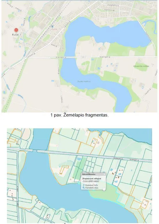 Miškų ir žemės ūkio paskirties žemės sklypo 7/40 dalies pardavimas Kulų k.