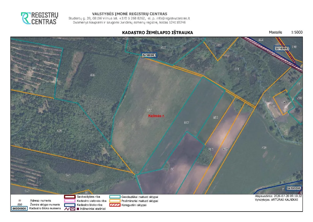 12,93 ha žemės ūkio paskirties sklypas Voveriškės k., Kelmės r. sav.