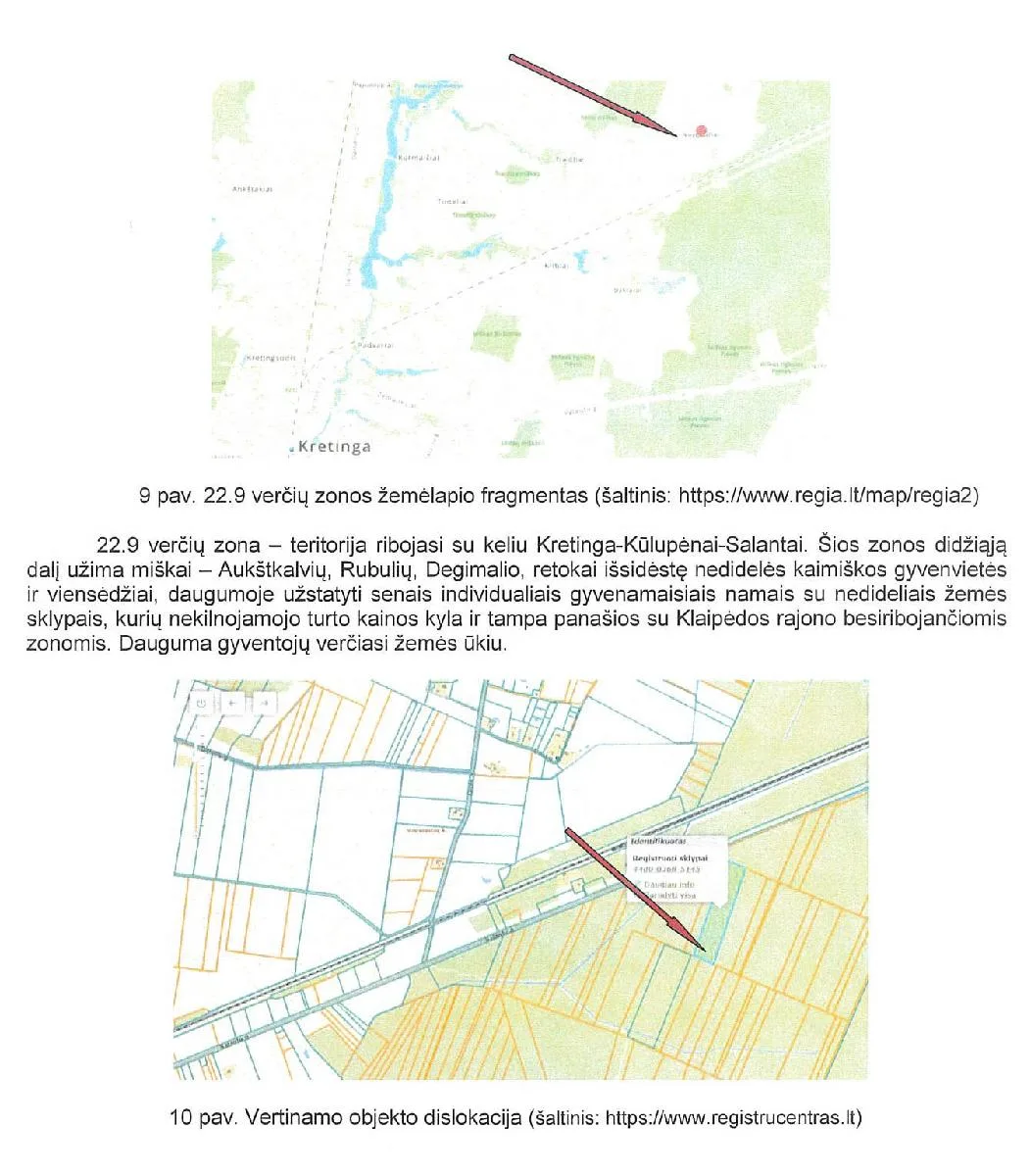 Žemės sklypo dalis Kretingos r. sav., Voveraičių k.