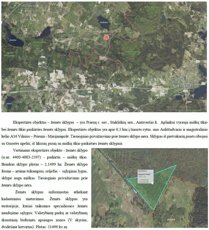 Miškų ūkio paskirties žemės sklypas Prienų r. sav., Antaveršio k., 214,99 a