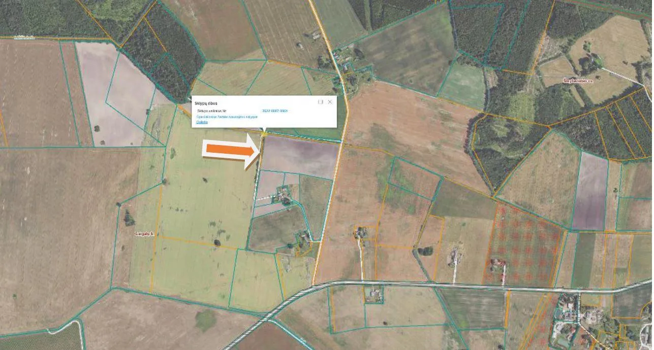 4,7 ha žemės sklypas Gaigalų k., Biržų r. sav.