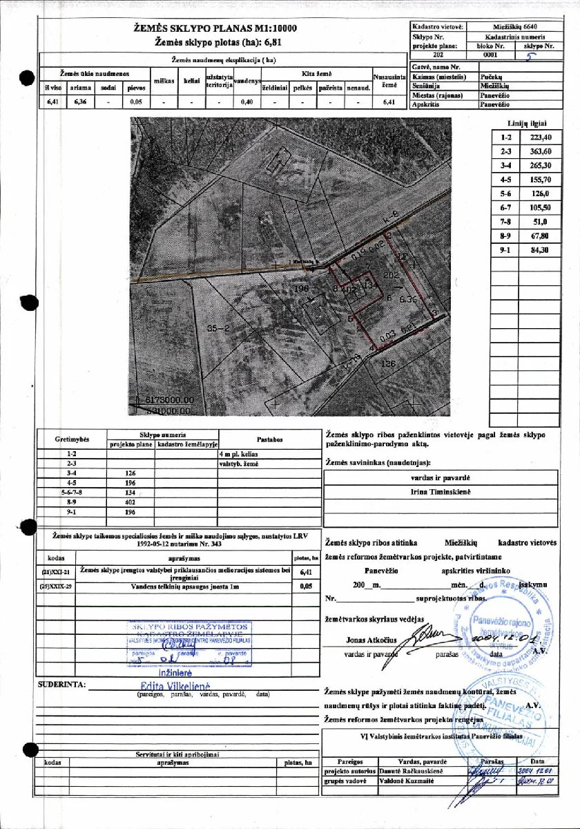 Parduodamas 6,81 ha žemės ūkio paskirties sklypas Dvarininkų k.