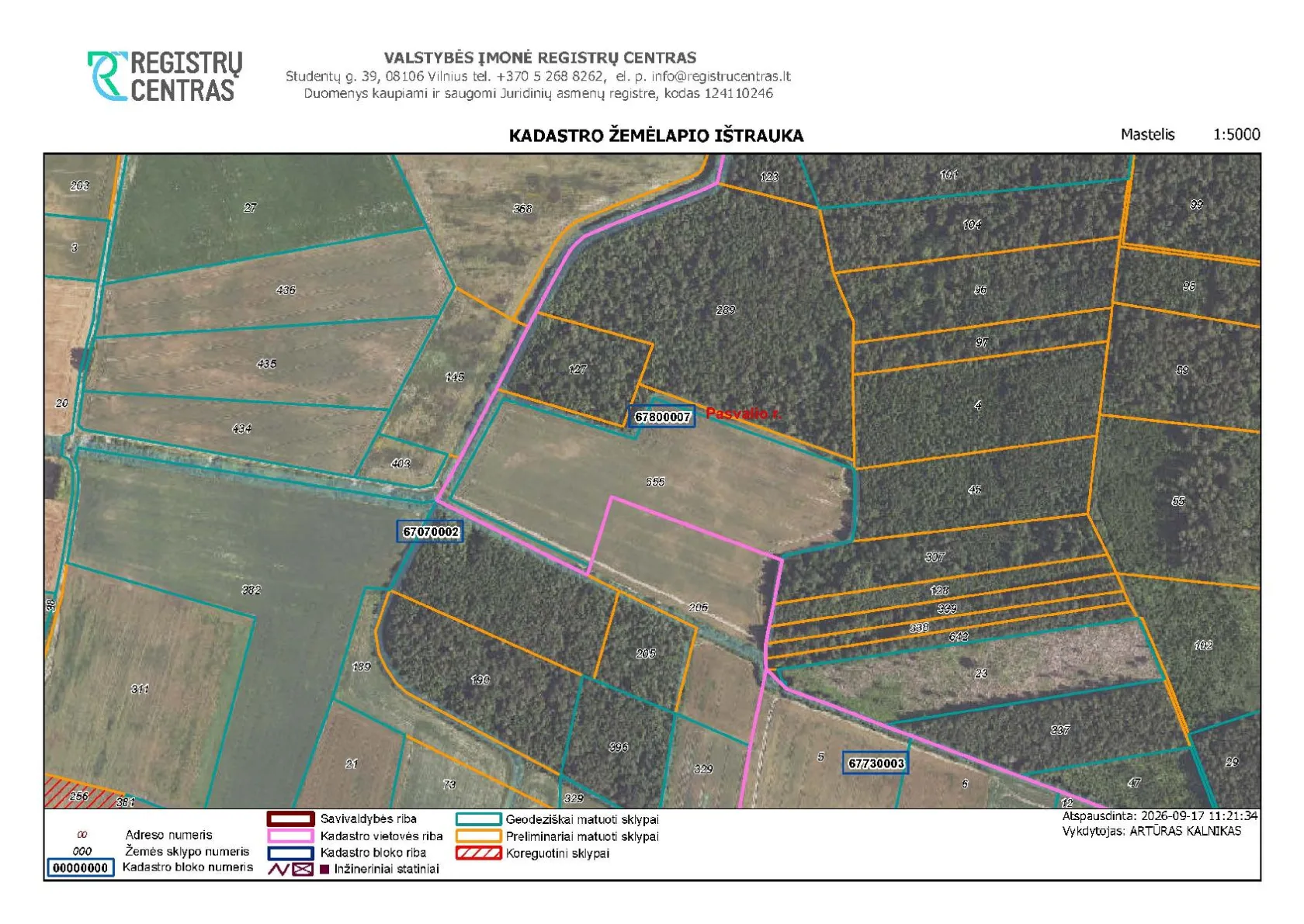 Parduodamas 5,42 ha žemės ūkio paskirties sklypas Daukšiogalos k., Pasvalio r.