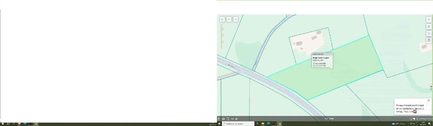 Parduodamas 1/2 dalies 0,81 ha žemės ūkio paskirties sklypas Savidėnų k.