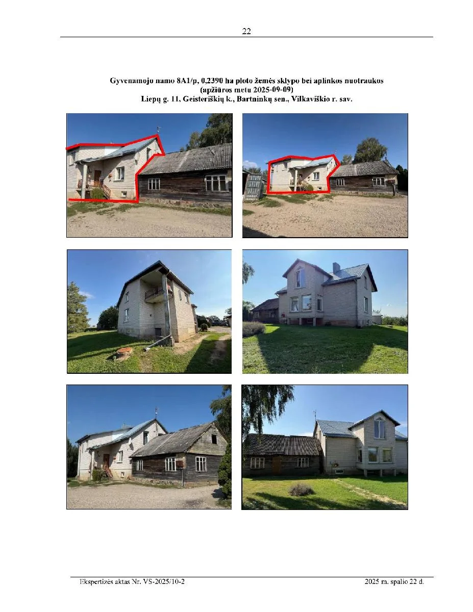 Gyvenamasis namas su žemės sklypu ir ūkiniais pastatais