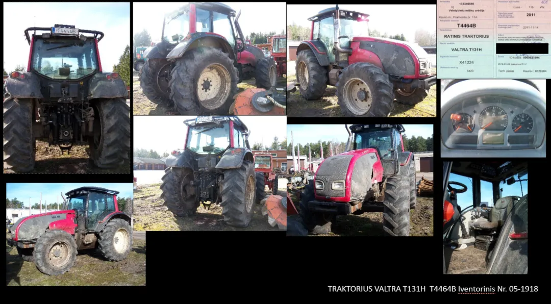 Parduodamas ratinis traktorius Valtra T131H
