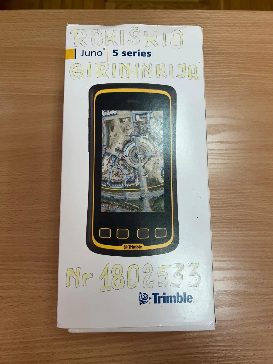 Trimble Juno 5B GPS imtuvas su ERSI ArcPad programa