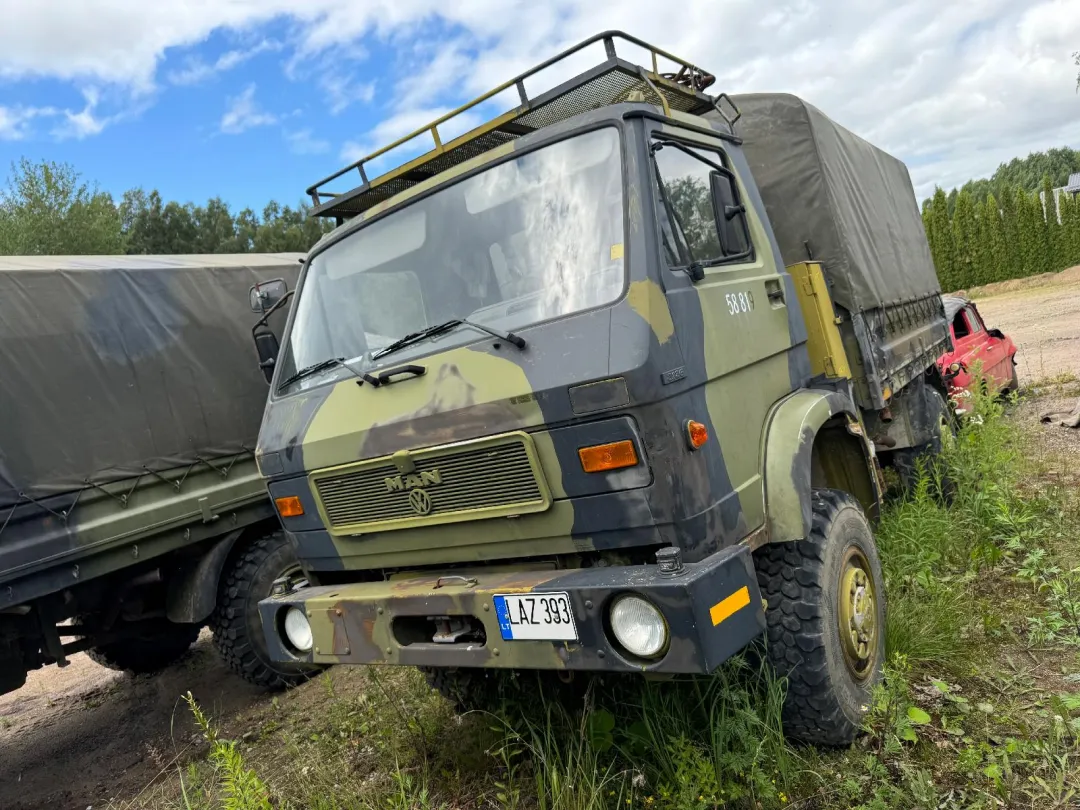 MAN-VW 8.136 FAE krovininis automobilis su motogeneratoriumi