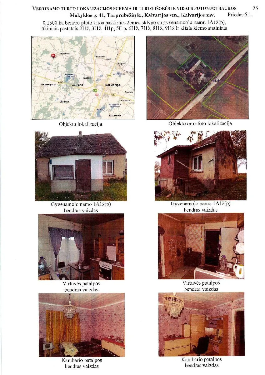 Žemės sklypas su gyvenamuoju namu ir ūkiniais pastatais Tarprubežių k.