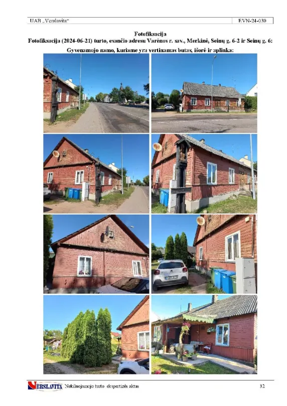 Parduodama 1/2 dalis 2 kambarių buto ir ūkinio pastato Merkinėje