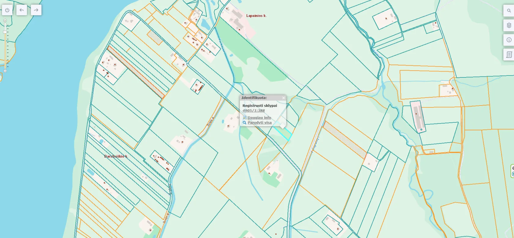 Parduodamas 0,35 ha žemės ūkio paskirties sklypas Lapainios k.