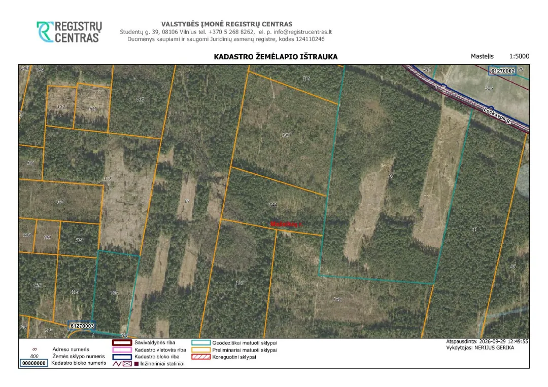 Parduodamas 1,75 ha žemės sklypas Kušlėnų kaime