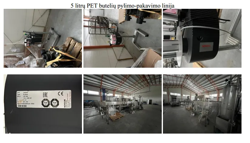 Gėrimų pilstymo, PET butelių pūtimo, užpylimo ir pakavimo gamybos linijos