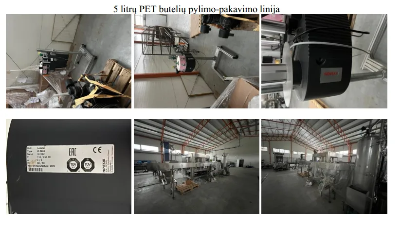 Gėrimų pilstymo, PET butelių pūtimo, užpylimo ir pakavimo gamybos linijos