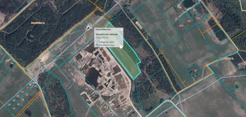 Žemės ūkio paskirties sklypas, 5,64 ha, Juodikių k.