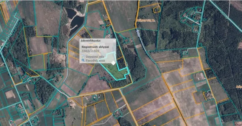 Žemės ūkio paskirties sklypas Vanagų k., Klaipėdos r. sav., 5,67 ha