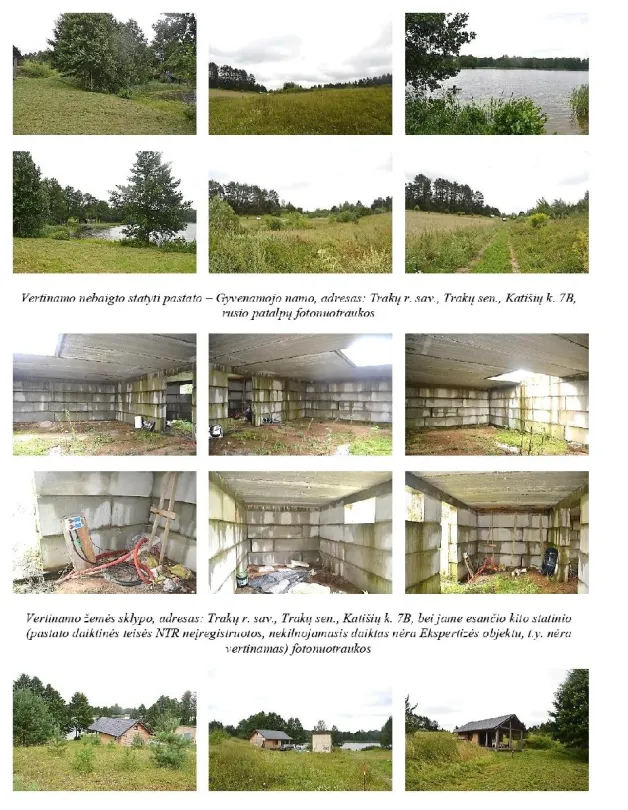 Nebaigtas statyti gyvenamasis namas su 65,89 a žemės sklypu Katišių k., Trakų r. sav.