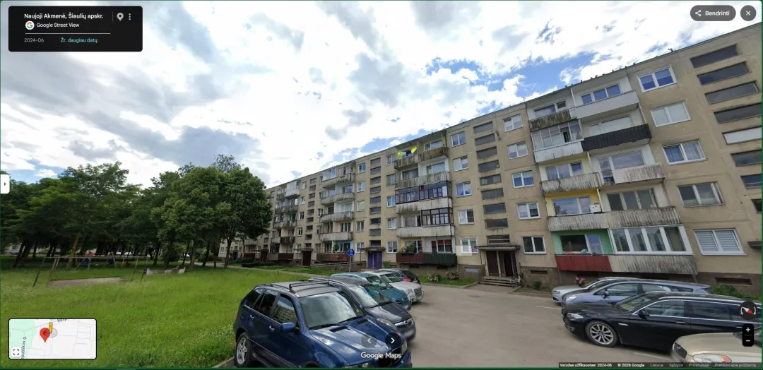 2 kambarių butas Naujojoje Akmenėje, Respublikos g. 7-9